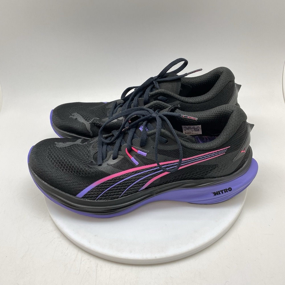 Puma Shoes Mens 9.5 Deviate Nitro TM 3 Dt DigiTokyo Black Running 312367-01 - Picture 3 of 10